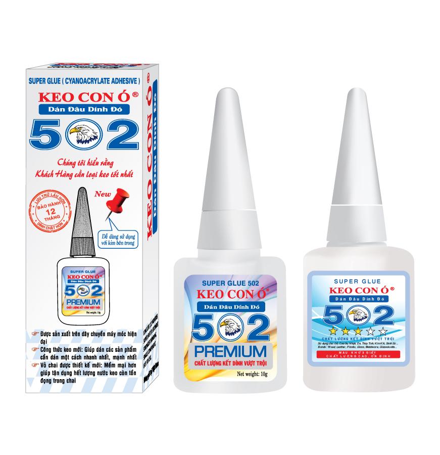 Keo 502 Asia Hiệu con ó Bảo Hành 12 Tháng